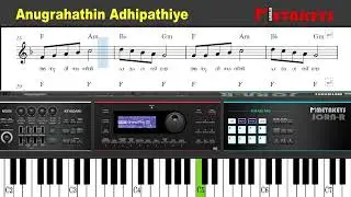 anugrahathin adhipathiye keyboard notes #pianonotes #metakeys #metaudio #christianmusic