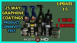 Graphene Coatings Longevity Test - 25 WAY - ULTIMATE comparison - UPDATE 15 - 1 YEAR, 1 MONTH