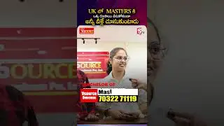 UK Masters with Low Expense Options | Student Experience with VSource Overseas | SumanTV Swapna