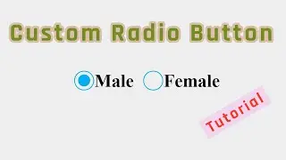 How To Create Custom Radio Button HTML and CSS Tutorial | HTML Tutorial | CSS Tutorial