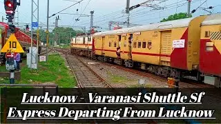 20402 Lucknow - Varanasi Shuttle Sf Express is Departing From Lucknow Charbagh #indianrailways