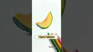 Easily Draw 3D Hami Melon