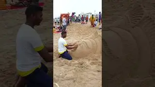 Sand Art Golden Beach Jagannath Puri | #jagannath #shorts