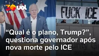Governador de Minnesota questiona Trump ap&oacute;s agente do ICE matar Alex Pretti: 'Qual &eacute; o plano?'