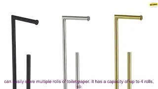 1005004933664305 Toilet Paper Holder Stand Bathroom Rustproof Large Capacity Freestandi