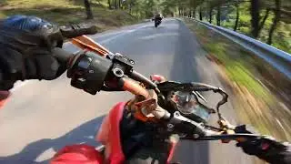 Supermotard Touge Greece   POV ride