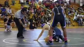 B1 Wrestling - Kaiser Cougars vs Moanalua Na Menehune 2-15-14