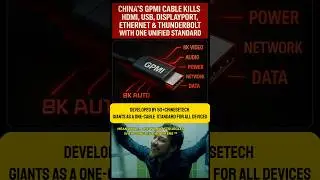 China Just Killed USB, HDMI & Thunderbolt with ONE Cable! 😳GPMI #china #ytshorts #shorts #tech