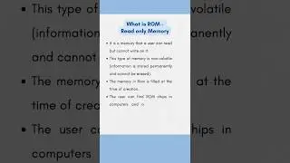 What is ROM (Read only memory) | Computer Fundamentals |