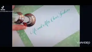Summer Wedding Envelope Calligraphy