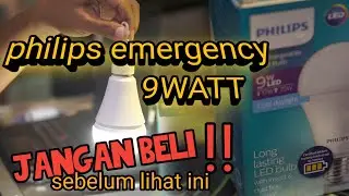 Lampu philips emergency 9 watt Review philip