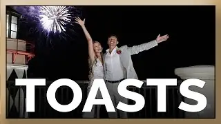 Emerald Grande Wedding Toast in Destin, FL | Amanda + Tom | Destination Wedding Videography