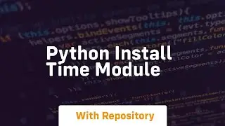 python install time module