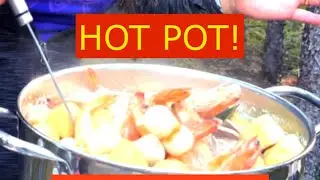 HOT POT RECIPE WITH CAMPING AND RAFTING @ MUKWAH  RAFTING TOURS  ALBERTA CANADA