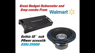 Best budget car subwoofer amp combo Power Acoustic Razor RZR1-2500D  Gothic 12 from Walmart