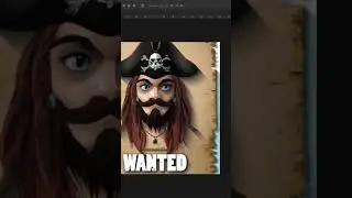 wanted poster for captain jack sparrow created with AI re-edited to make it usable