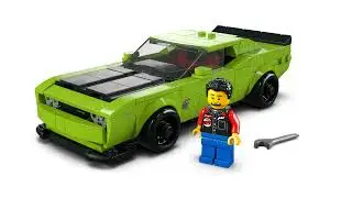LEGO Speed Champions Dodge Challenger SRT Hellcat Sports Car Construction Set 77237