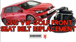 Замена переднего ремня безопасности VW GOLF 2010 года