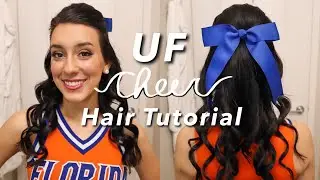 University of Florida Cheerleading Hair Tutorial | UF Cheer Hair Tutorial