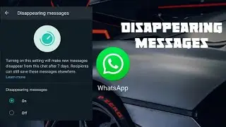 How to turn ON disappearing messages in WhatsApp