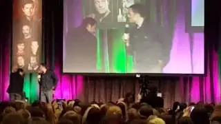 Misha, Tahmoh, Osric signing the banners - PurCon 2, 2016