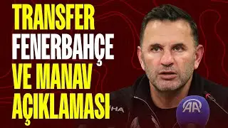 Okan Buruk transfer a&ccedil;ıklaması yaptı, Fenerbah&ccedil;e'ye sataştı! Manav &ccedil;ıkışını da anlattı.