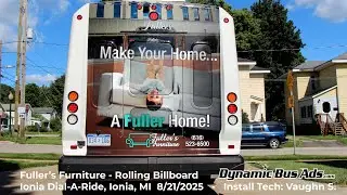 Fuller's Furniture Time-Lapse Install - Ionia Rolling Billboards!