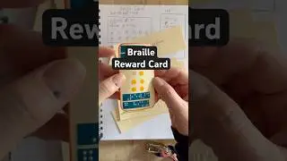 Braille reward card