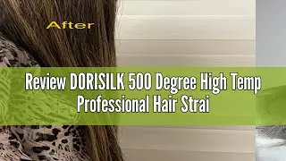 Review DORISILK 500 Degree High Temp Professional Hair Straightener，30s Fast Heating Ceramic Flat Ir