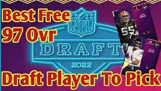 MUT22 Best Free 97 NFL Draft player to pick (Great Free Pack)