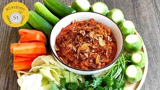 EP8 : Thai Northern Style Chili Paste (Nam Prik Ong) Recipe l Kitchen51 - Thai food