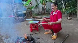 Mẹ bánh tráng nướng đặc sản Bến Tre - món ngon tuổi thơ quê nghèo