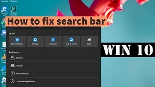 How to fix Windows 10 Search Bar Crashing | Windows 10 Error | Royalstag Gaming