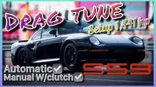 PORSCHE 959 1,441hp [4K] (DRAG TUNE)#forzahorizon5 #porsche #drag