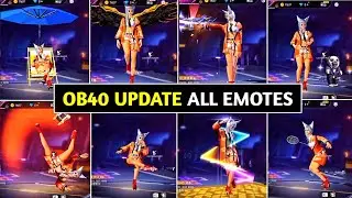 OB40 UPDATE NEW EMOTES 🤯 | FREE FIRE OB 40 UPDATE | FREE FIRE NEW UPDATE | FREE FIRE NEW EVENT