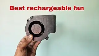 Homemade mini high speed fan for outdoor use |  BEST RECHARGEABLE mini fan making