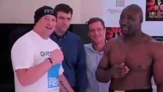 DANNY WILLIAMS v DOMINIC NEGUS - OFFICIAL WEIGH IN @ THE TROXY / CLASH OF THE TITANS