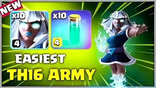 Th16 Electro Titan Army is Easiest | Best Th16 Attack Strategy | Clash of Clans