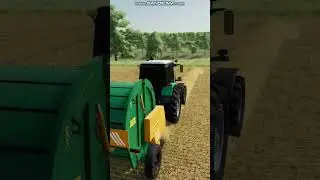 1221.2 в бункере тюкует солому #fs22 #fs22shorts #farming
