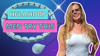 weighted hula hoop workout for men who love female fitness in action