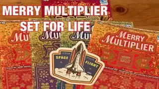 Лотерейные билеты Merry Multiplier и Set for Life‼️Скретч-карты лотереи CA🤞🍀🍀🍀