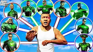 FRANKLIN UPGRADES INTO EVERY GREEN LANTERN USING A MAGICAL WATCH IN GTA 5!