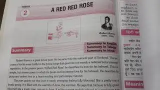 TSBIE Junior English- A Red Red Rose🌹 - Single Answer - I will Love You Forever and Ever✔️