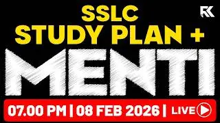 SSLC Study Plan + Mega Menti Quiz 💖 | Model Exam Special | RK Nex