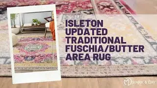 Isleton Updated Traditional Fuschia/Butter Area Rug