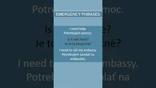 Emergency Phrases in SLOVAK part 2 #edutok #languagelover #slovakia #fyp #fypシ #languagelearning
