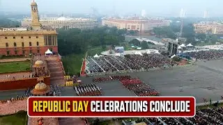Beating Retreat 2026: Patriotic tunes & Vande Mataram mark Republic Day closure in Delhi