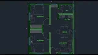 AutoCAD 2D Floor Plan Tutorial (Bangla) | House Plan Drawing Step by Step | Part-2