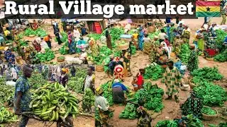 Исследуйте рынок сельской местности в Гане Африка Кинтампо #ruralarea #africanvillage #kintampo #...