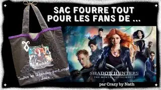 Comment faire un joli sac fourre tout pour les fans de Shadowhunters, et pas que ...